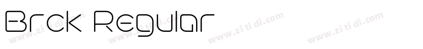 Brck Regular字体转换